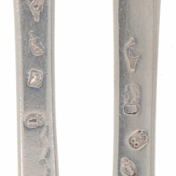 Lepel & vork (Brussel Theodorus Smeesters 1785 ) zilver.