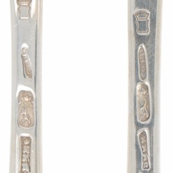 Lepel & vork (Amsterdam Hendrik Overhulsman 1790-1811) zilver.