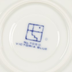 Een (20) delig "Victoria Blue" mokka- & koffieservies, 20e eeuw.