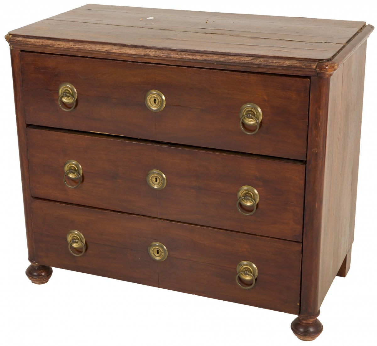 Een drielaads commode, Duitsland(?), eind 19e eeuw.