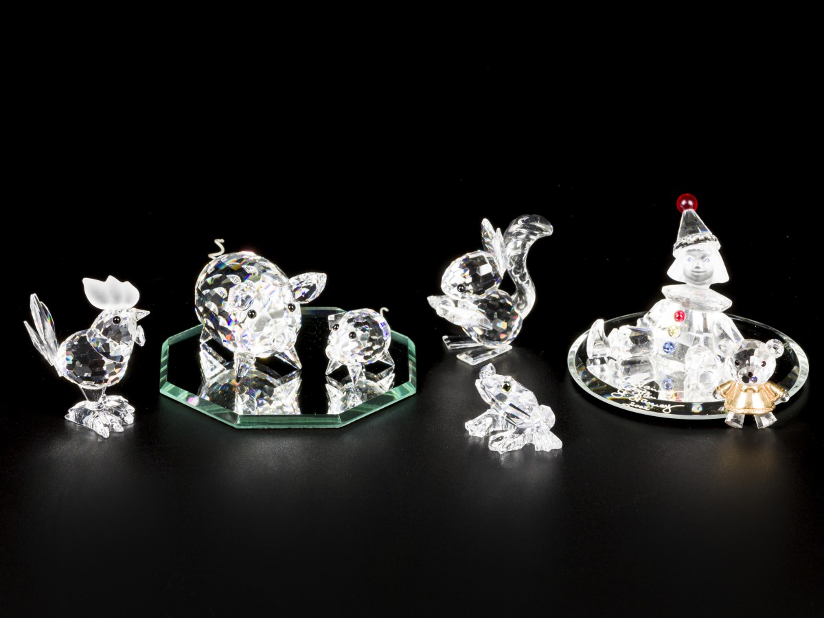 (9) delig lot Swarovski miniaturen
