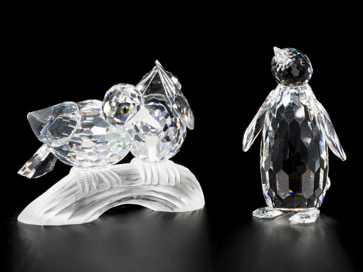 (2) delig lot Swarovski miniaturen