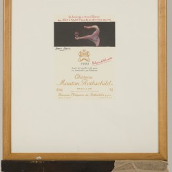 Naar Francis Bacon (1909 - 1992), een ontwerp voor wijnetiket Mouton Rothschild. 1990.