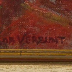 Roberet Frans Josef Maria Verbunt (Waalwijk 1879 - 1952 Tilburg). Stilleven van bloemen.
