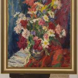 Roberet Frans Josef Maria Verbunt (Waalwijk 1879 - 1952 Tilburg). Stilleven van bloemen.