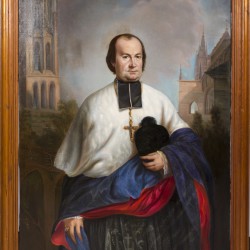 Duitse School ca. 1900, Portret van een kerkvorst.