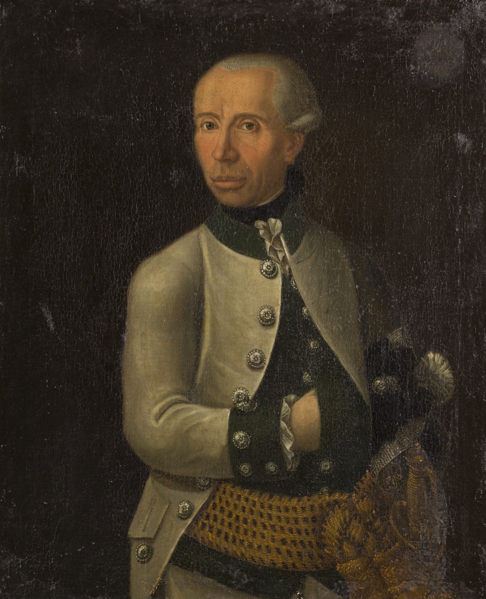 Duitse School, 18e eeuw, Portret van een officier.