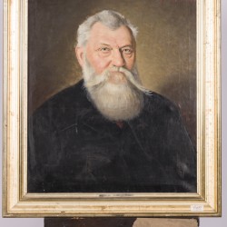 Belgische School, ca. 1900, Portret van een bebaarde heer.