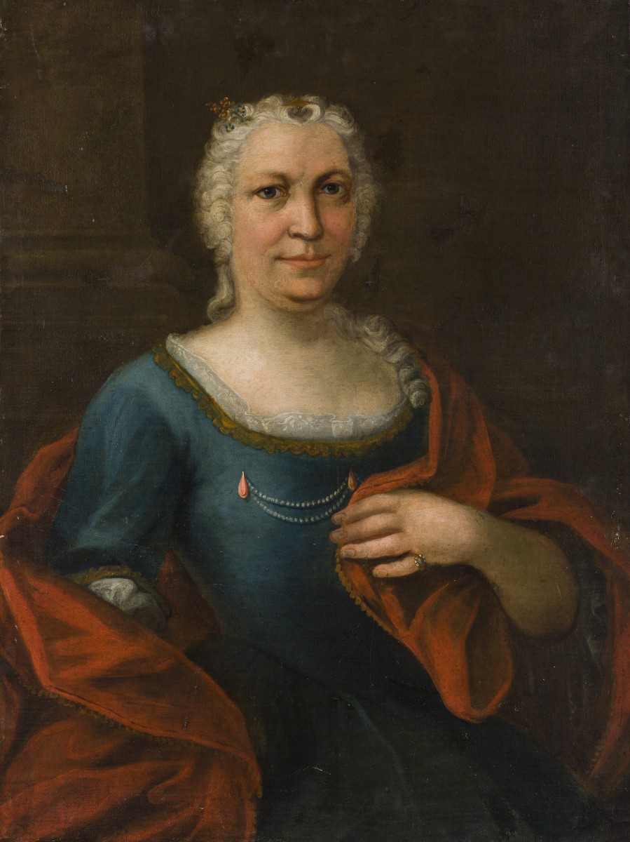 Duitse School, 18e eeuw. Portret van een dame.