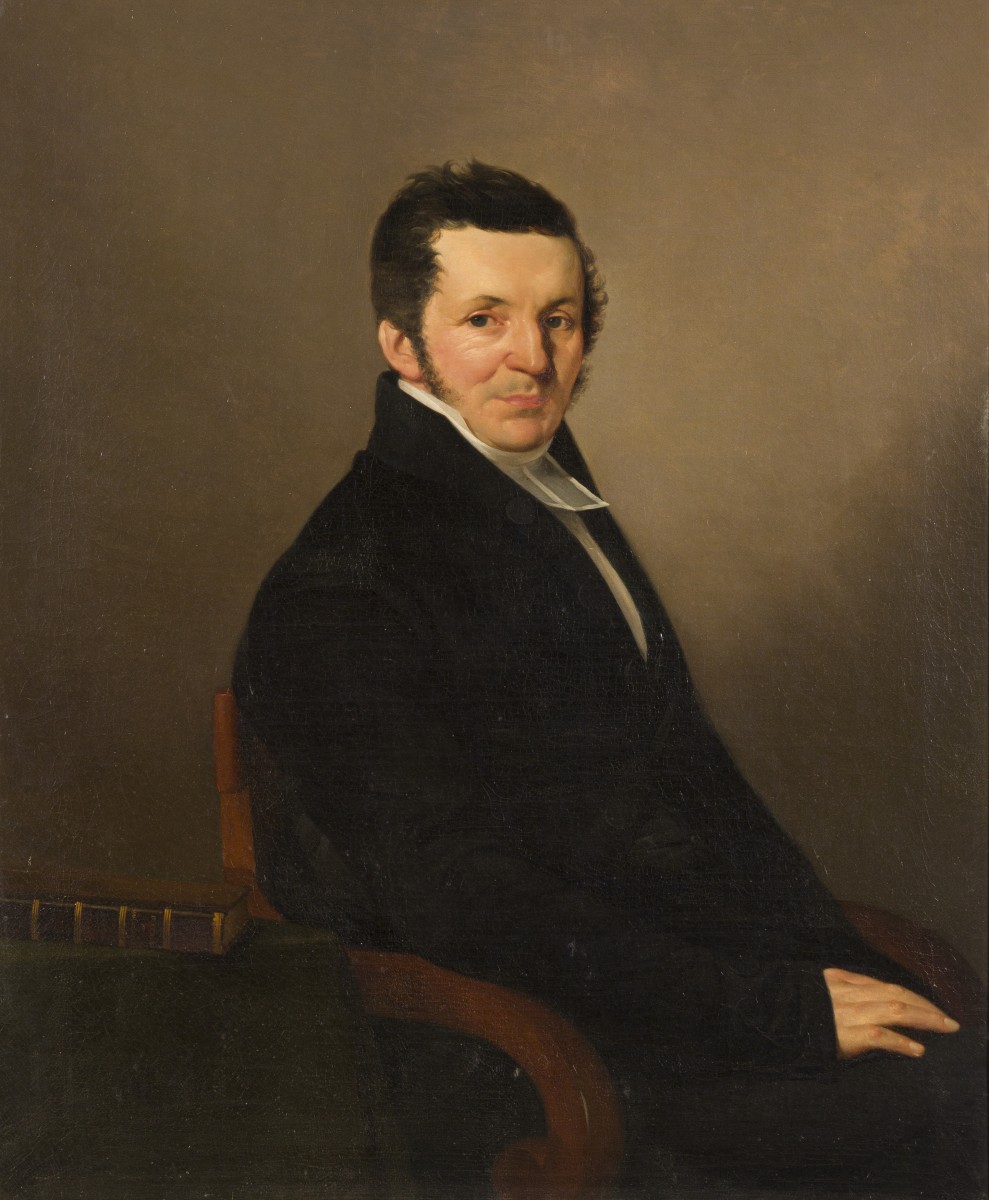 Hollandse School, ca. 1830. Portret van een rechtsgeleerde.