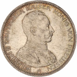 German states. Prussia. Wilhelm II. 5 Mark. 1913 A.