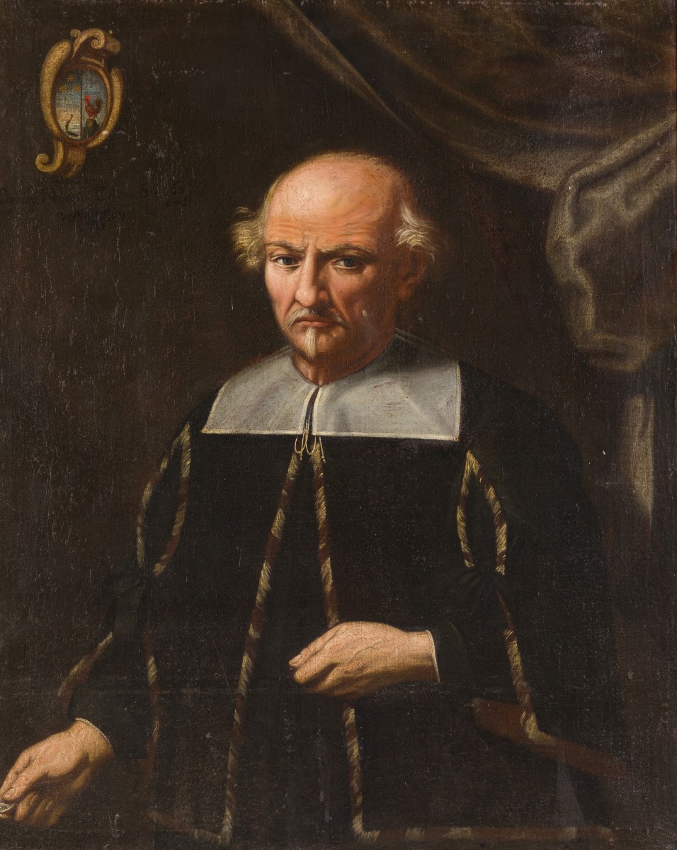 Duitse School, 18e eeuw. Portret van Paulus Nesius.