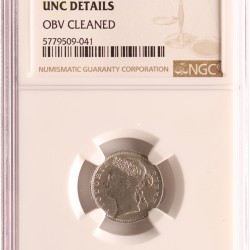 Straits Settlements. Victoria. 10 Cents. 1895.