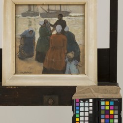 Willy Sluiter (Amersfoort 1873 - 1949 Den Haag), "Vaders thuiskomst".