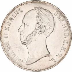 2½ Gulden. Willem II. 1847. Prachtig / FDC.