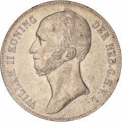2½ Gulden. Willem II. 1842. Prachtig +.