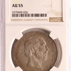 2½ Gulden. Willem III. 1868. Prachtig +.