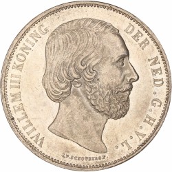 2½ Gulden. Willem III. 1870. FDC -.