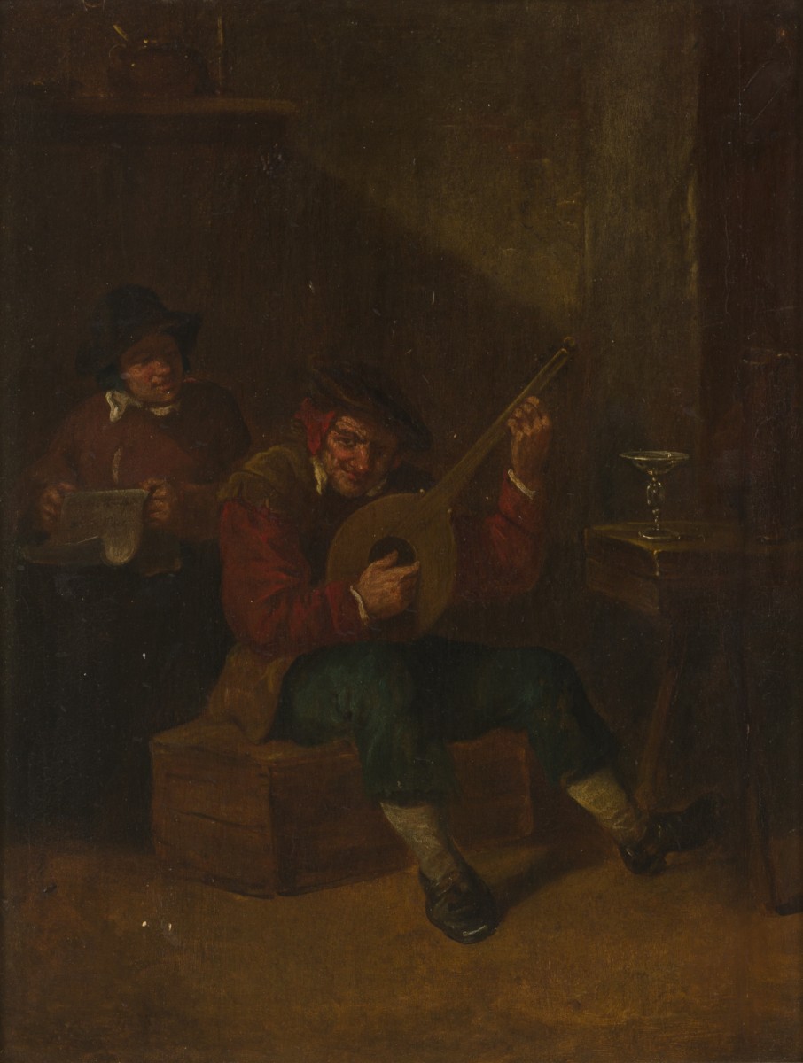 Navolger David Teniers II, Herbergscène met harmonieus koppel.
