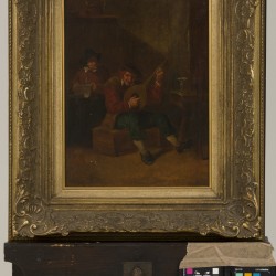 Navolger David Teniers II, Herbergscène met harmonieus koppel.