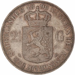 2½ Gulden. Wilhelmina. 1898. Zeer Fraai / Prachtig.
