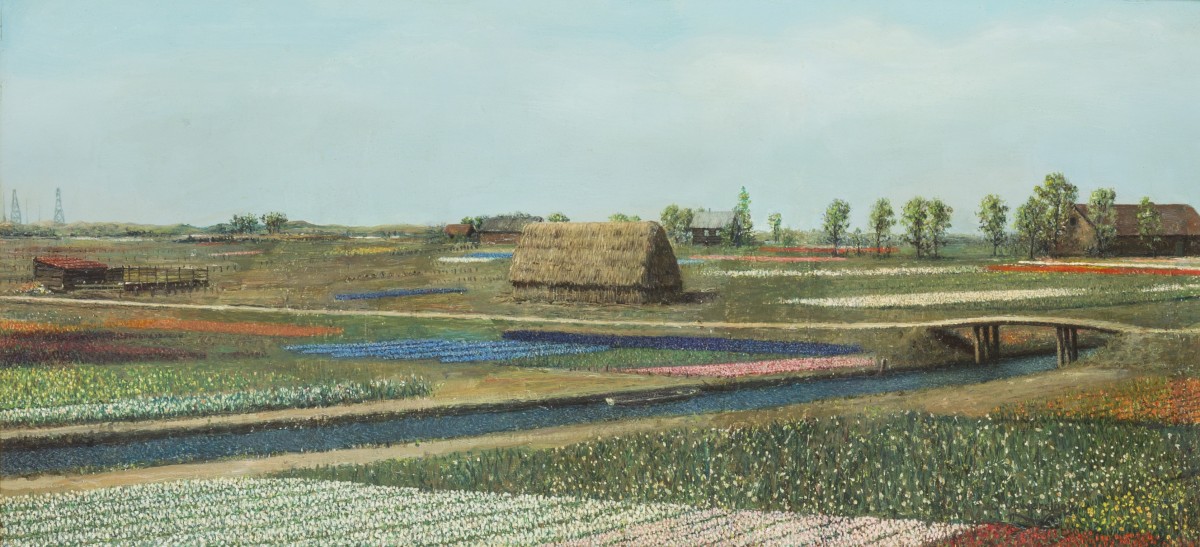 Jan Ouwersloot (Gouda 1902 - 1996 Amsterdam), Bollenvelden bij Hillegom.