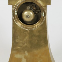 Een messing schouwpendule, Amsterdamse School-stijl, Holland, ca. 1920.