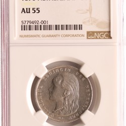 1 Gulden. Wilhelmina. 1896. Prachtig +.