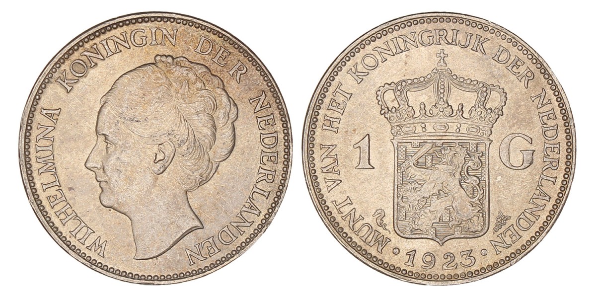 1 Gulden. Wilhelmina. 1923. FDC.