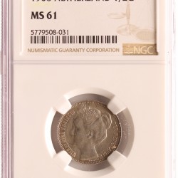 ½ Gulden. Wilhelmina. 1906. UNC.