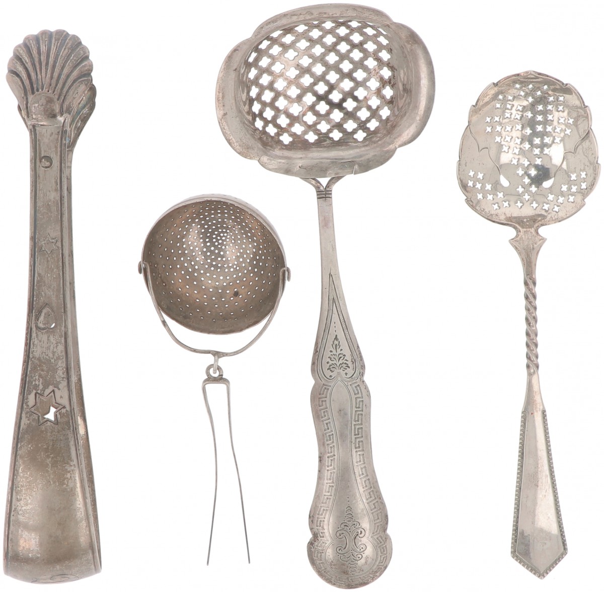 (4) delig lot diversen zilver.
