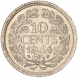 10 Cent. Wilhelmina. 1944 S. FDC.