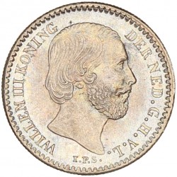 10 Cent. Willem III. 1887. UNC.