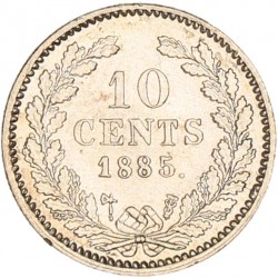 10 Cent. Willem III. 1885. UNC -.