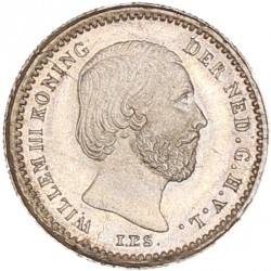 5 Cent. Willem III. 1887. FDC.