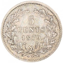 5 Cent. Willem III. 1879. UNC -.