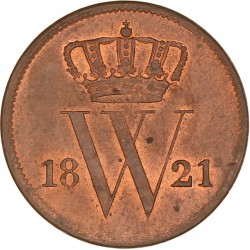 1 Cent. Willem I. 1821 U. FDC.