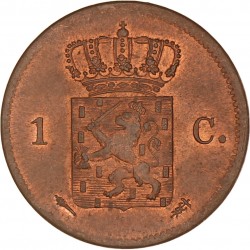 1 Cent. Willem I. 1821 U. FDC.