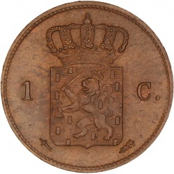 1 Cent. Willem III. 1863. FDC.