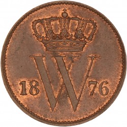 1 Cent. Willem III. 1876. UNC.