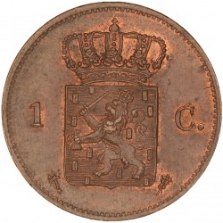 1 Cent. Willem III. 1876. UNC.