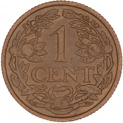 1 Cent. Wilhelmina. 1924. Prachtig -.