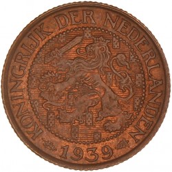1 Cent. Wilhelmina. 1939. FDC.