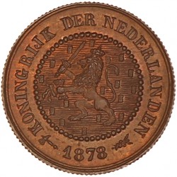 ½ Cent. Willem III. 1878. FDC.