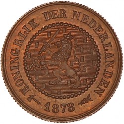 ½ Cent. Willem III. 1878. FDC.