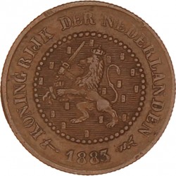 ½ Cent. Willem III. 1883. Prachtig -.