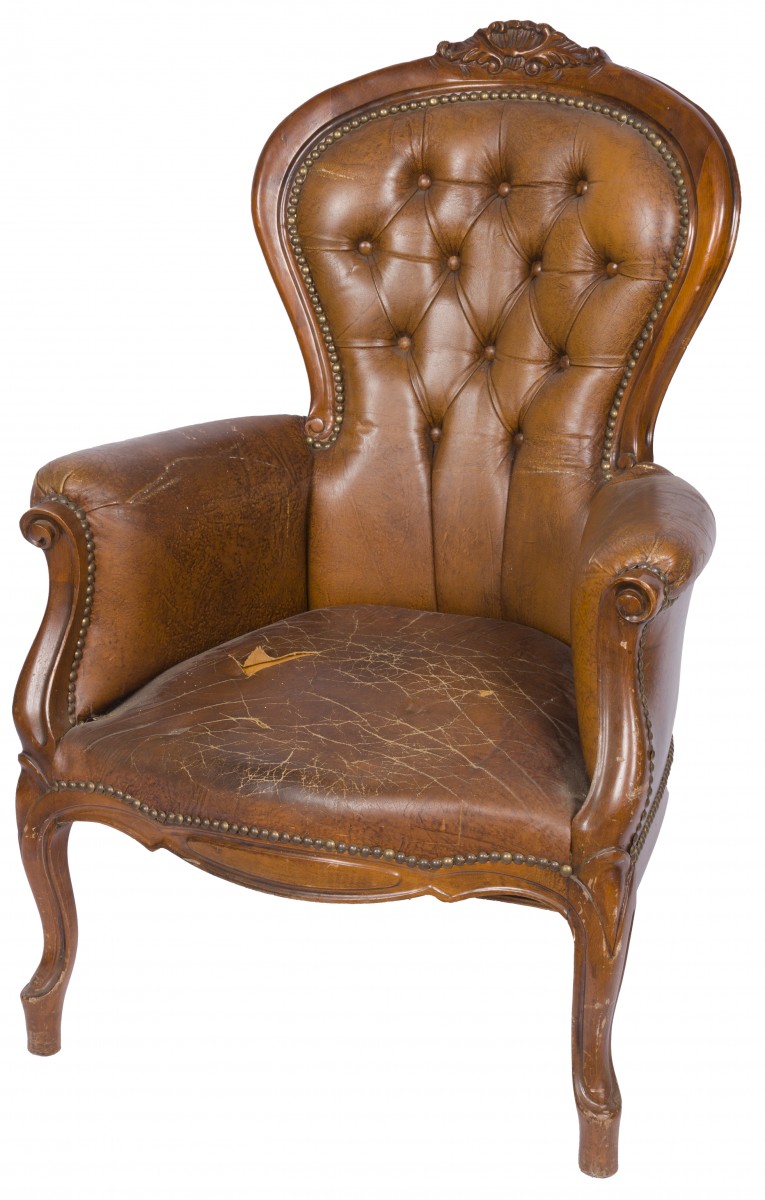 Een Louis XV stijl mahoniehouten armfauteuil, Holland, 20e eeuw.