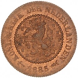 ½ Cent. Willem III. 1885. FDC.