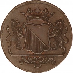 Duit. Utrecht stad. 1740. UNC.