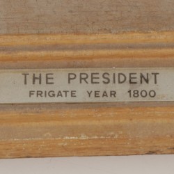 Een model fregat, U.S.A., 20e eeuw.